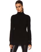 Rick Owens Fisherman Turtle Neck Wool Sweater - Lyst