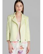 Ted Baker Jacket Noira Boucle Cropped Biker - Lyst
