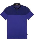 Ted Baker Printed Panel Polo - Lyst