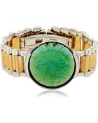 Delfina Delettrez Timeless 01 Green Quartz Bracelet - Lyst