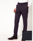 Asos Skinny Fit Tuxedo Pants - Lyst