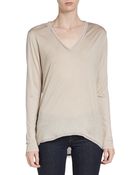 Elie Tahari Cherill Jersey Vneck Pullover - Lyst