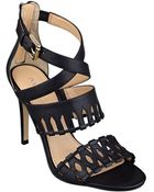 Ivanka Trump Drita Leather Stiletto Sandals - Lyst