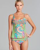 Trina Turk Festival Folkloric Tankini Top - Lyst