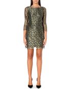 Diane von Furstenberg Zarita Metallic Lace Dress - Lyst