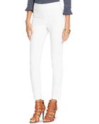 Lauren by Ralph Lauren Stretch Cotton Skinny Pants - Lyst