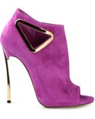 Casadei 'Triangle' Booties - Lyst