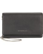 Givenchy Pandora Sugar Chain-Strap Wallet - Lyst