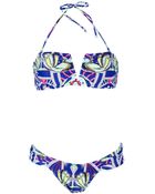 Mara Hoffman Ananda Navy Vwire Bikini - Lyst
