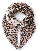 Alexander McQueen Skull And Leopard Print Scarf - Lyst