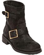 Jimmy Choo 30Mm Youth Waxed Suede Boots - Lyst