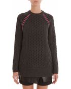 T By Alexander Wang Cable Knit Jumper - Lyst