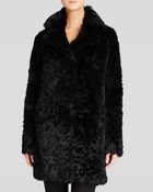 Diane von Furstenberg Coat - Catherine Laser Cut Rabbit Fur - Lyst