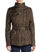 Sam Edelman Quilted Moto Jacket - Lyst