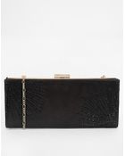 Dune Starburst Jewel Embellished Gold Chain Clutch Bag - Lyst