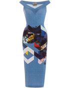 Preen By Thornton Bregazzi Maxie Printed Jersey Dress - Lyst