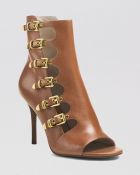 MICHAEL Michael Kors Open Toe Booties - Cassie High Heel - Lyst