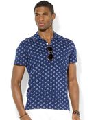 Polo Ralph Lauren Anchor-Print Jersey Polo Shirt - Lyst