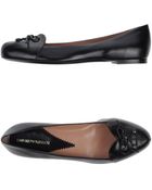 Emporio Armani Ballet Flats - Lyst