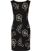 Moschino Embellished Wool-Twill Dress - Lyst
