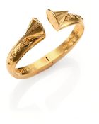 Alexander McQueen Studs Skull Cuff Bracelet - Lyst