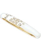 Sequin Thin Bangle With Pave Crystals - Lyst
