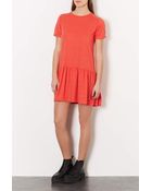 Topshop Drop Waist Tunic - Lyst