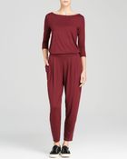 Three Dots Boat Neck Jumpsuit - Lyst