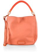 Marc By Marc Jacobs Too Hot To Handle Solid Leather Hobo - Lyst