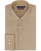 Geoffrey Beene Non-Iron Fitted Stretch Sateen Solid Dress Shirt - Lyst