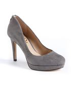 Joan & David Wilma Suede Platform Pumps - Lyst