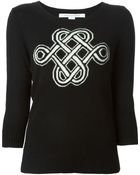 Diane von Furstenberg Jacquard Sweater - Lyst