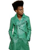 Kenzo Eye Logo On Nappa Leather Jacket - Lyst