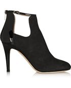 Jimmy Choo Livid Nubuck and Patentleather Ankle Boots - Lyst