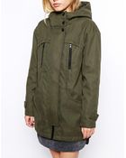 Asos Oversized Cocoon Parka - Lyst