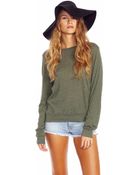 Wildfox Essentials Tissue Jersey Baggy Beach Jumper - Lyst