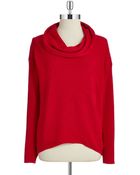 Calvin Klein Textured Cowlneck Sweater - Lyst