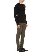 Dolce & Gabbana Rib-Knit Henley - Lyst
