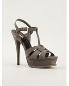 Saint Laurent 'Tribute' Sandals - Lyst