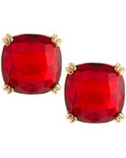 Fragments Red Crystal Cushion Earrings - Lyst