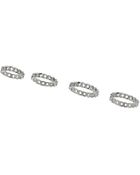 Topshop Curb Chain Ring Pack - Lyst