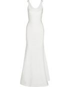 herve leger white gown