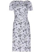 Tory Burch Edna Silk Stretch-Jersey Dress - Lyst