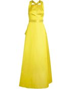 Jason Wu Duchesse Satin Halterneck Gown - Lyst