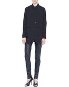 Burberry London Paneled Leather Leggings - Lyst
