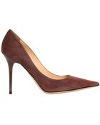Jimmy Choo 100Mm Abel Suede Pointed Pumps - Lyst