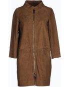 Herno Leather Outerwear - Lyst