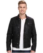 Calvin Klein Jeans Faux Leather Moto Jacket - Lyst