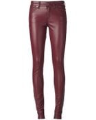 Saint Laurent Eco Leather Skinny Trouser - Lyst