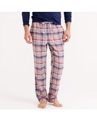 J.Crew Flannel Pajama Pant In Red Plaid - Lyst